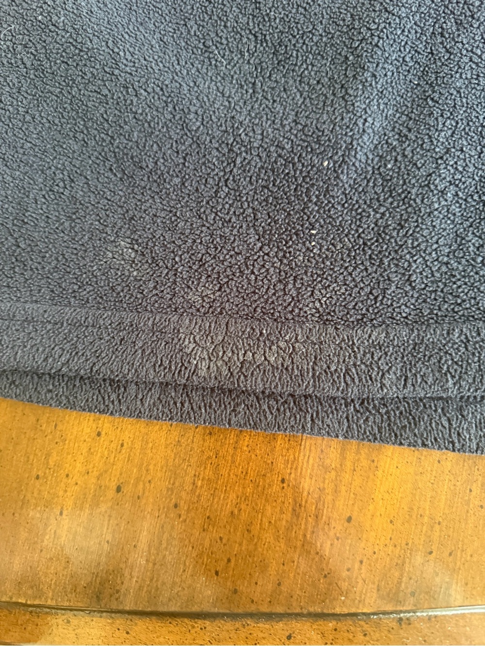 Vintage Budweiser Navy and Red Men’s Quarter-Zip Fleece Pullover - Picture 3 of 3
